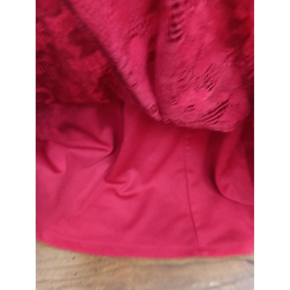 Torrid new red fit n flare flowy mid lace romantic vamp party valentine 2X dress - Picture 8 of 11